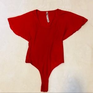 🌻 Free People Pink Bodysuit XS 🌻